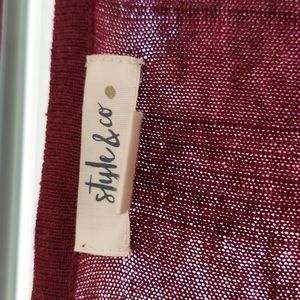 Tunic - style&Co L Burgundy color